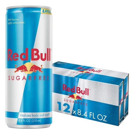 Red Bull Sugar Free Energy Drink, 8.4 fl oz, Pack of 12 Cans