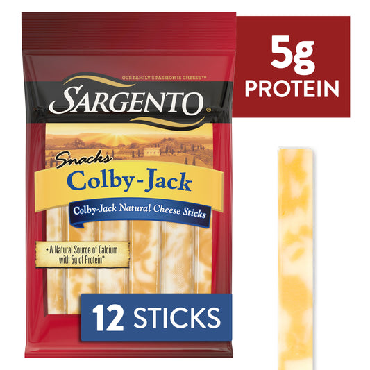 Sargento® Colby-Jack Natural Cheese Snack Sticks, 12-Count