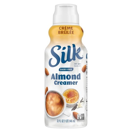Silk Dairy Free, Gluten Free, Creme Brulee Almond Creamer, 32 fl oz Carton