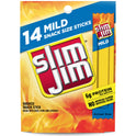 Slim Jim Mild Smoked Snack Stick Snack Size, 0.28 oz, 14 count