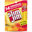 Slim Jim Original Smoked Snack Sized Sticks, 0.28 oz. Meat Sticks, 14-Count Box