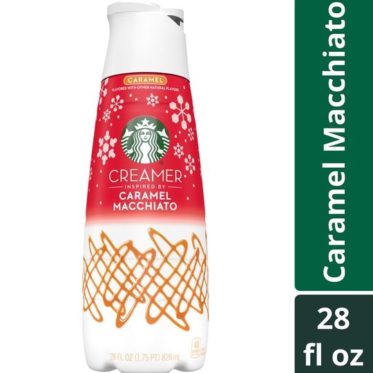 Starbucks Liquid Coffee Creamer Caramel Flavored Creamer, 28 fl oz