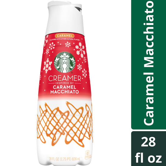 Starbucks Liquid Coffee Creamer Caramel Flavored Creamer, 28 fl oz