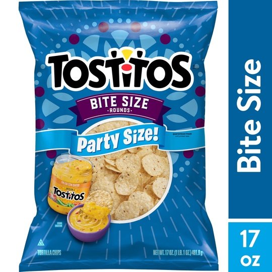 Tostitos Bite Size Tortilla Chips, 17 oz Bag