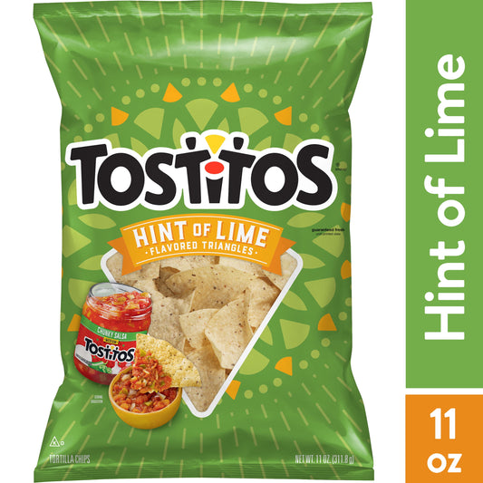 Tostitos Flavored Tortilla Chips Hint of Lime, 11 Oz
