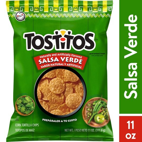 Tostitos Tortilla Chips Salsa Verde 11 Ounce