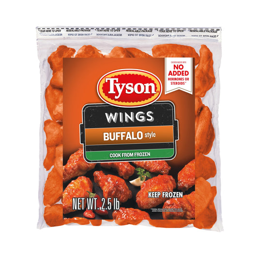 Tyson Buffalo Frozen Chicken Wings, 40 oz Bag