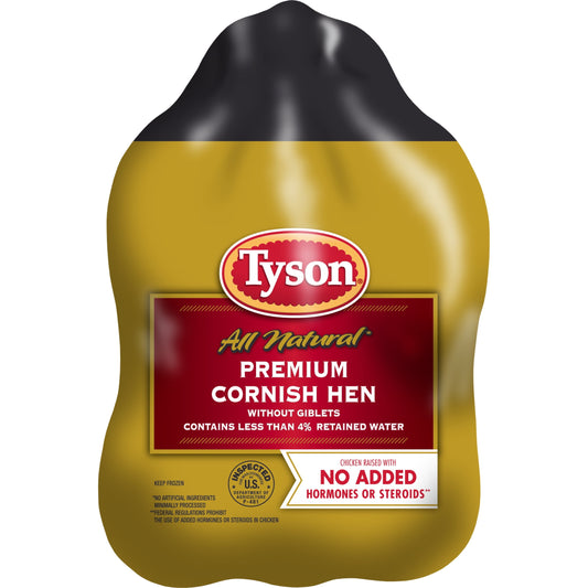 Tyson Premium Whole Cornish Hen, 1.38 lb (Frozen)