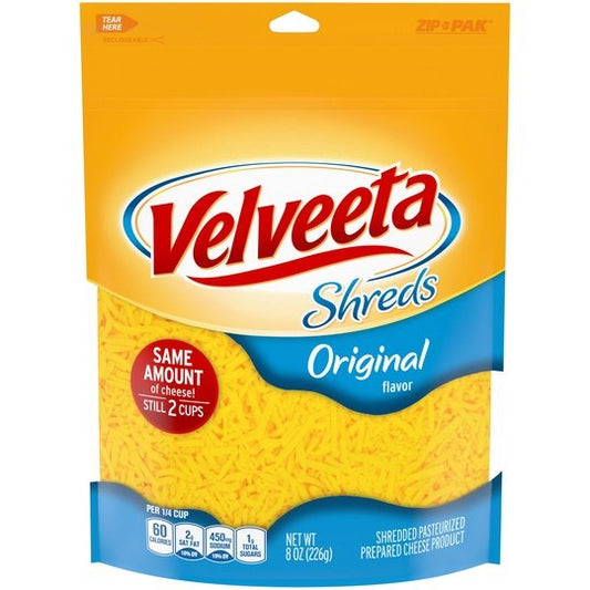 Velveeta Shreds Original Flavored Shredded Cheese, 8 oz Bag