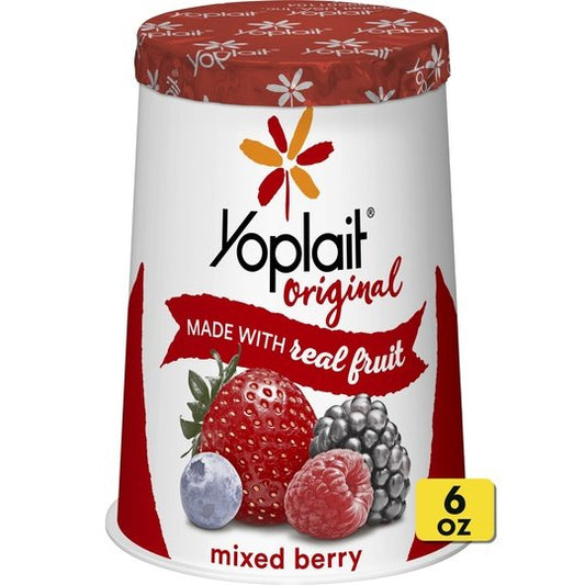 Yoplait Original Mixed Berry Low Fat Yogurt, 6 OZ Yogurt Cup
