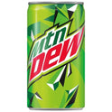 Mountain Dew Citrus Soda Pop, 7.5 oz, 10 Pack Mini Cans