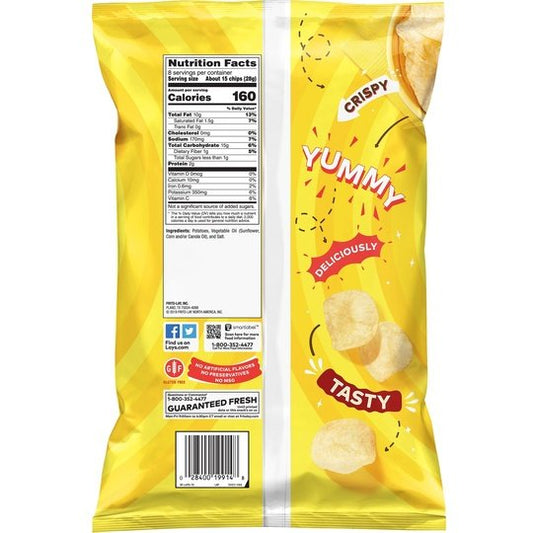 Lay's Classic Potato Chips, 8 oz Bag