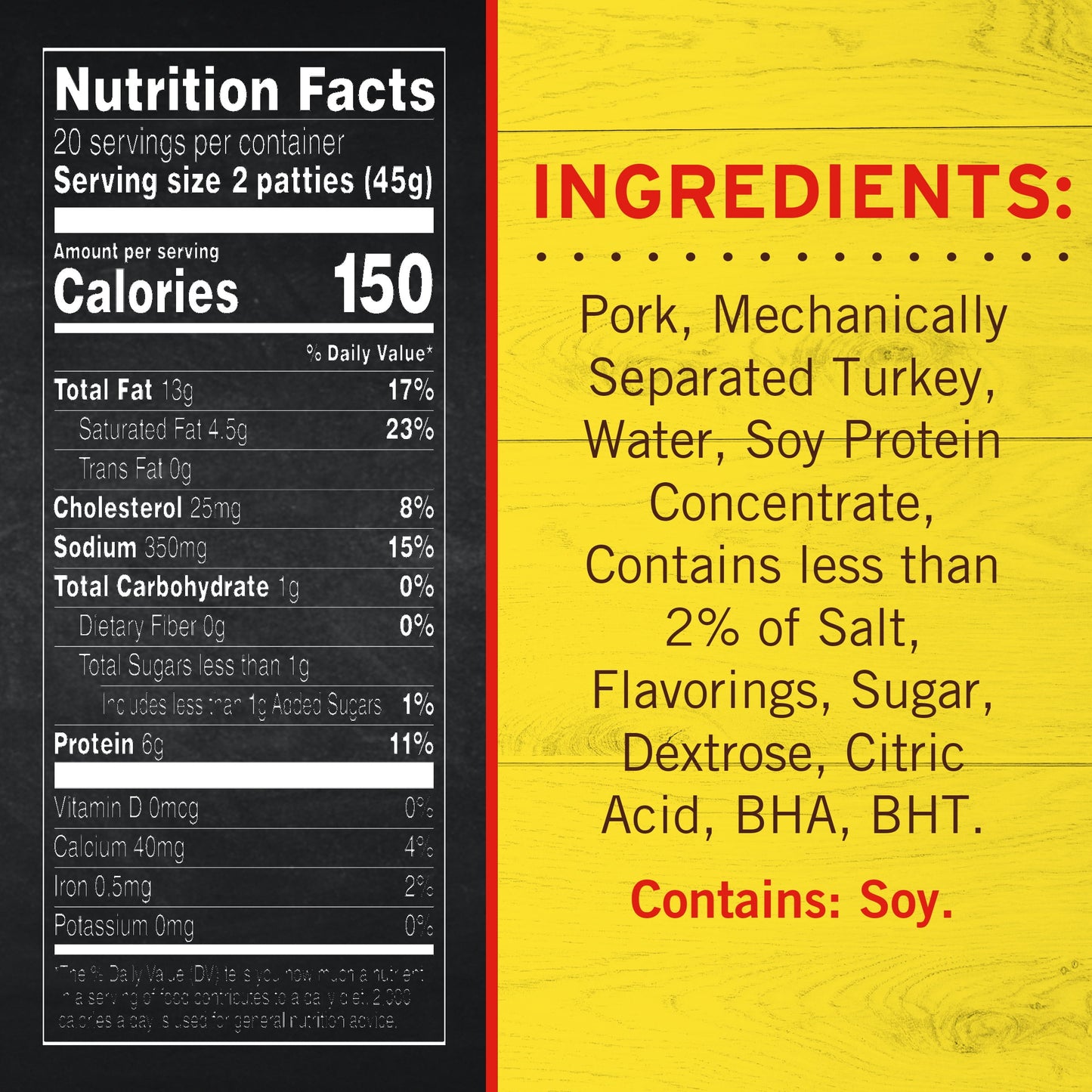 Banquet Brown ‘N Serve Fully Cooked Original Breakfast Sausage Patties, 32 oz, 40 Count (Frozen)