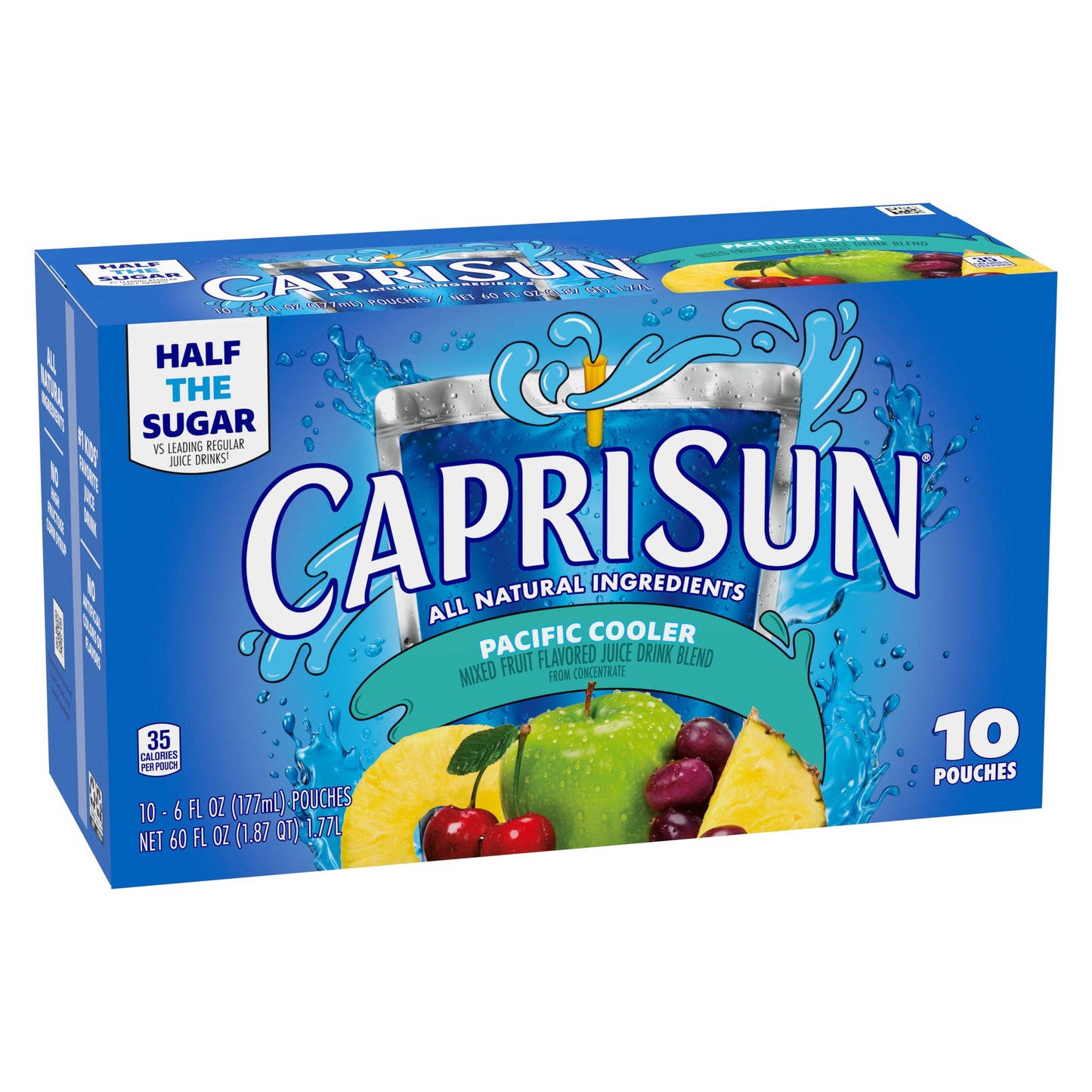 Capri Sun Pacific Cooler Mixed Fruit Juice Box Pouches, 10 ct Box, 6 fl oz Pouches