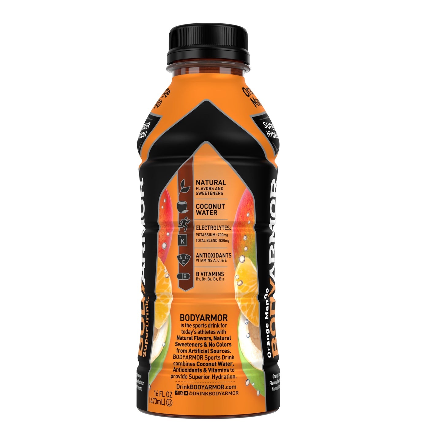 BODYARMOR Sports Drink, Orange Mango, 16 Fl. Oz., 1 count