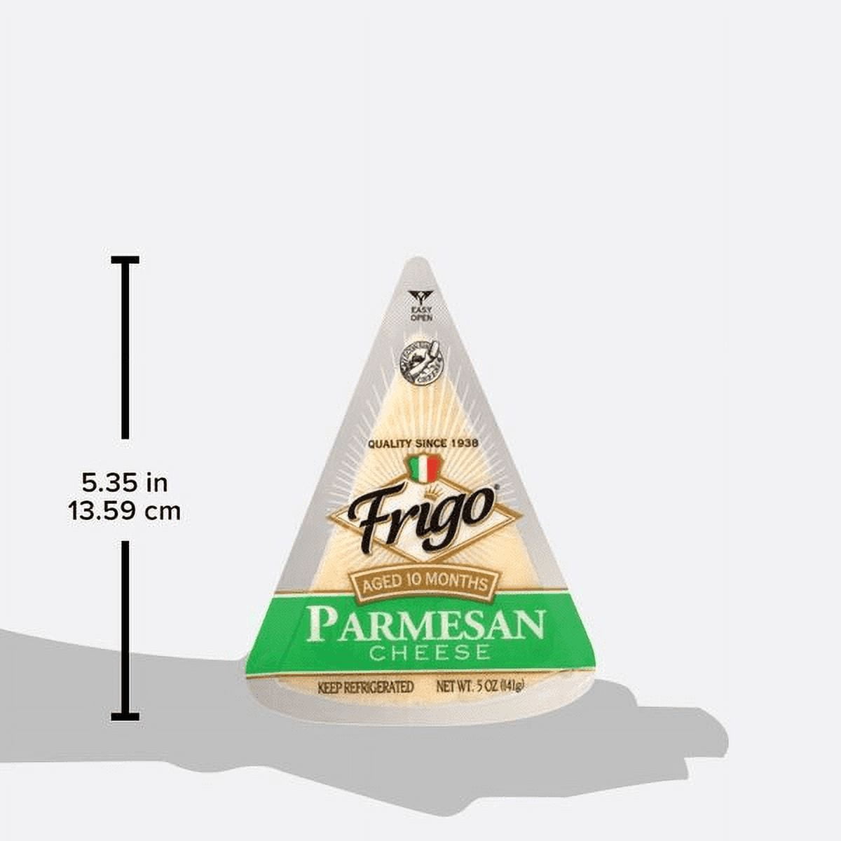 Frigo Parmesan Cheese Wedge, 5 oz Plastic Wrap Refrigerated Hard Cheese