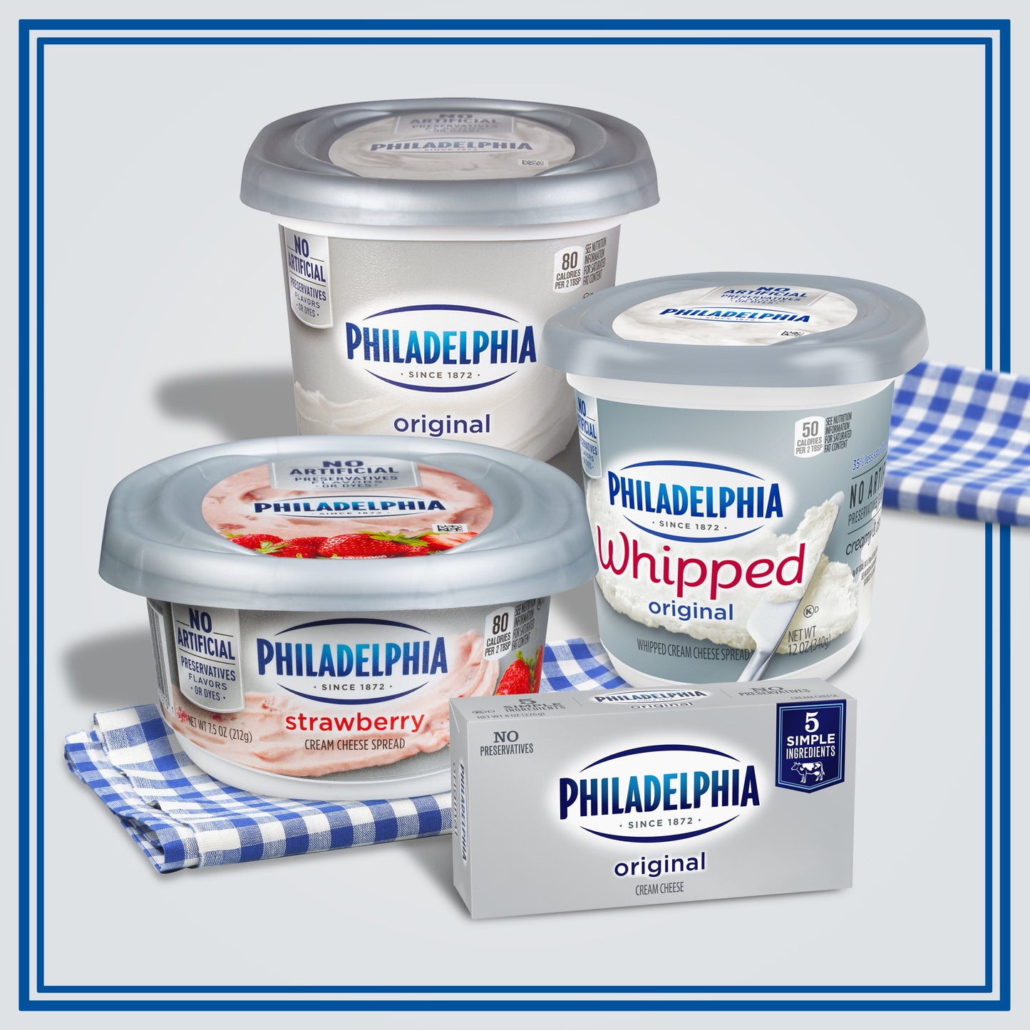 Philadelphia No Preservatives Original Cream Cheese, 8 oz