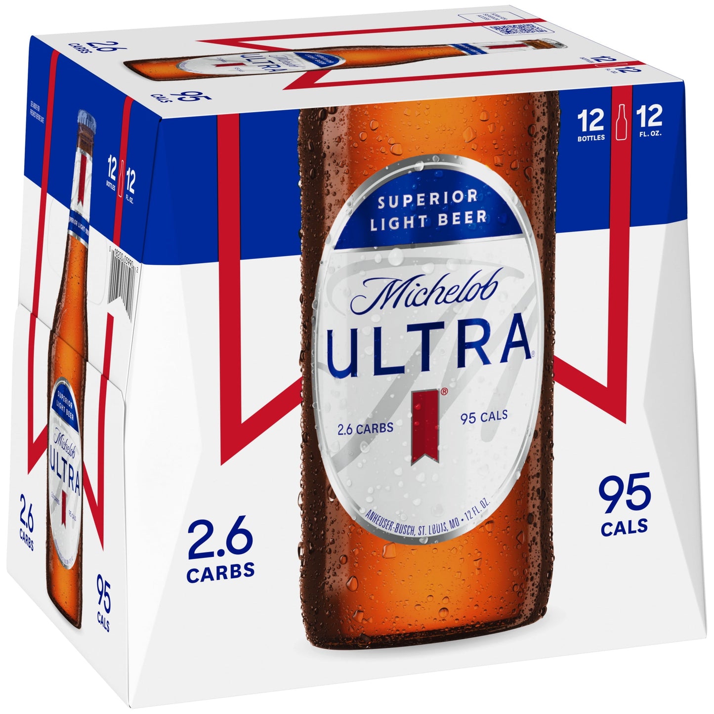 Michelob ULTRA Light Beer, 12 Pack, 12 fl oz Bottles, 4.2% ABV, Domestic