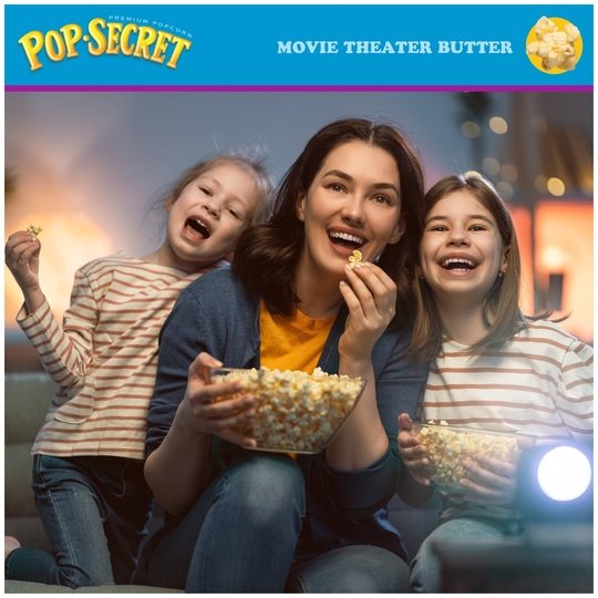 Pop Secret Microwave Popcorn, Movie Theater Butter, Flavor, 3 oz Sharing Bags, 12 Ct