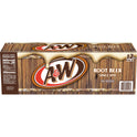 A&W Caffeine-Free, Low Sodium Root Beer Soda Pop, 12 fl oz, 12 Pack Cans