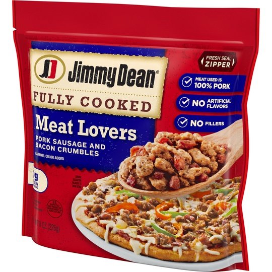 Jimmy Dean® Fully Cooked Meat Lovers Breakfast Crumbles, 8 oz