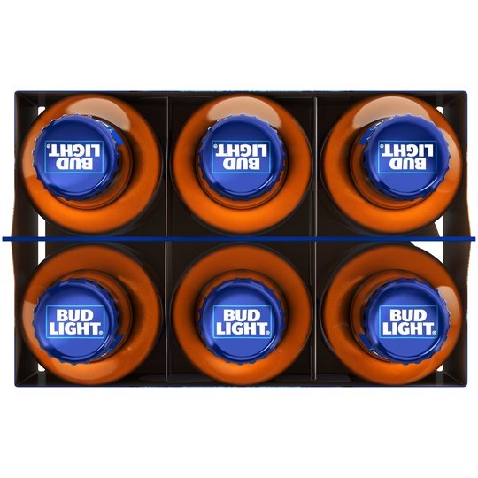 Bud Light Beer, 6 Pack Lager Beer, 7 fl oz Glass Bottles, 4.2 % ABV, Domestic Beer