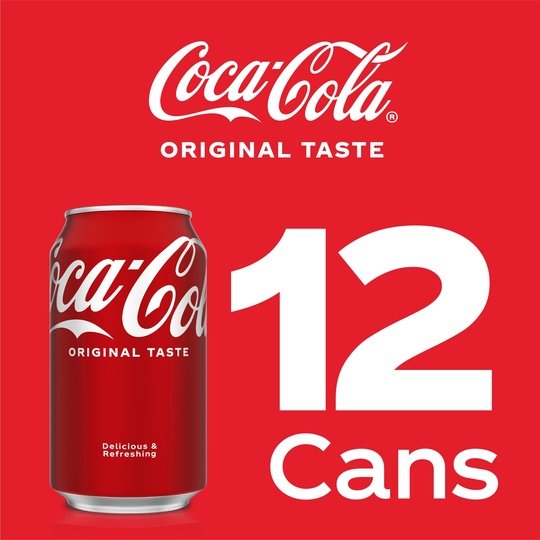 Coca-Cola Soda Pop, 12 fl oz, 12 Pack Cans