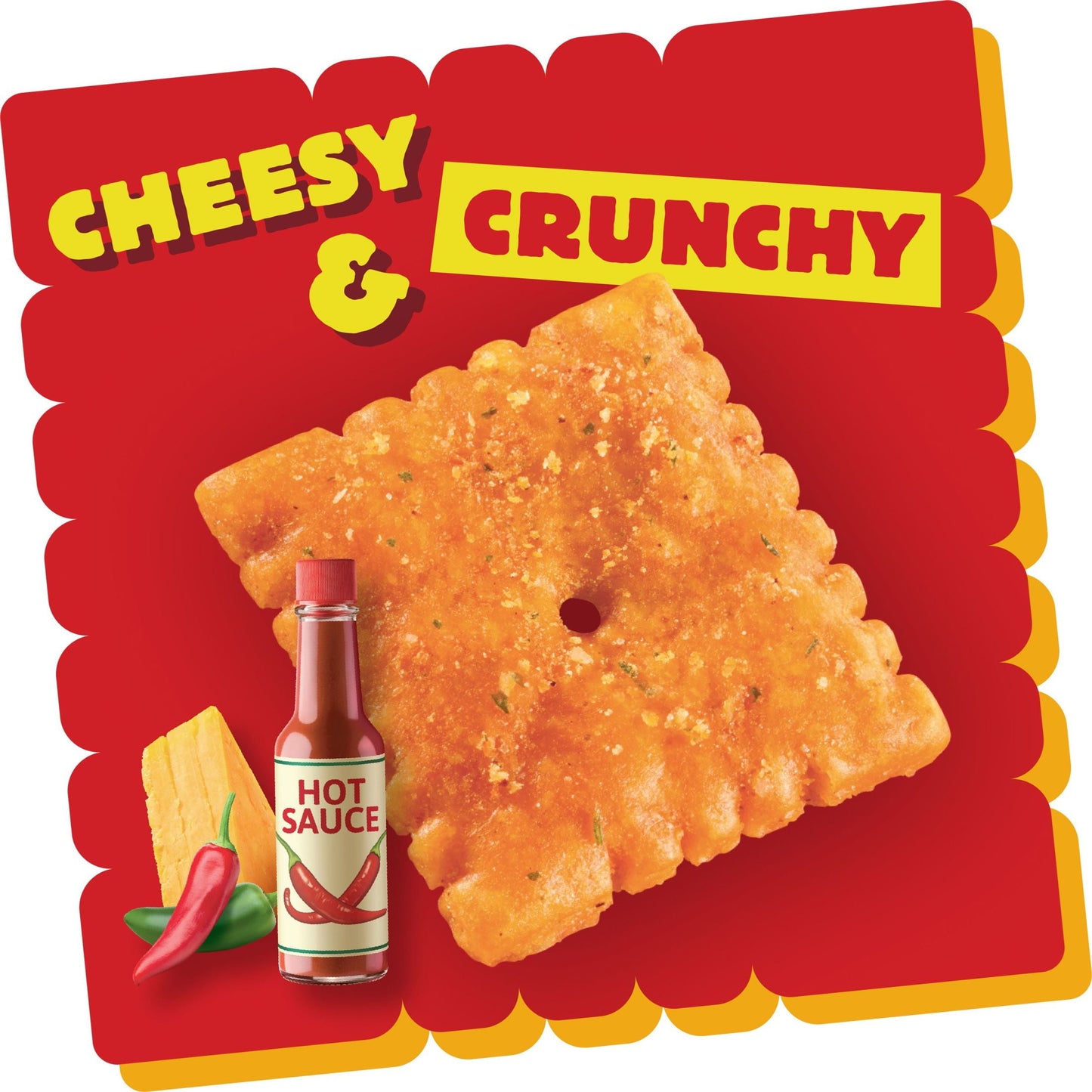 Cheez-It Hot and Spicy Cheese Crackers, 12.4 oz