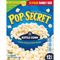 Pop Secret Popcorn, Kettle Corn Microwave Popcorn, 3 oz Sharing Bags, 12 Ct