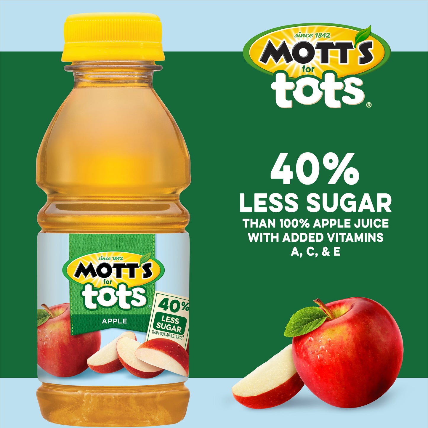 Mott's for Tots Apple Juice, 8 fl oz, 6 Count Bottles