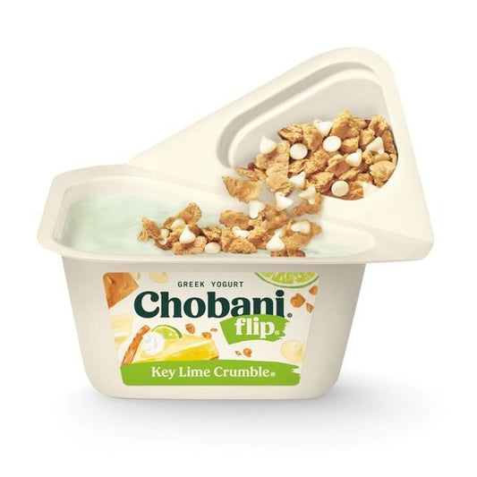 Chobani Flip Low-Fat Greek Yogurt, Key Lime Crumble 4.5 oz Plastic Cup