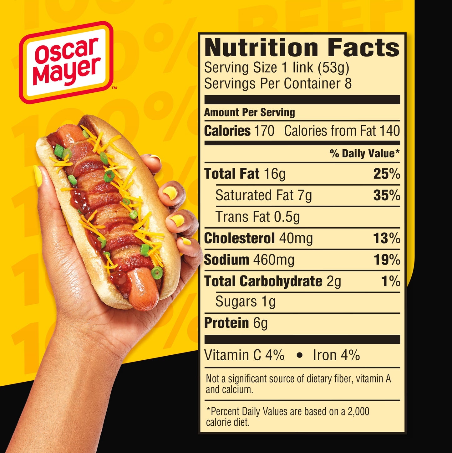 Oscar Mayer Bun Length Franks Hot Dogs, 8 Ct Pack