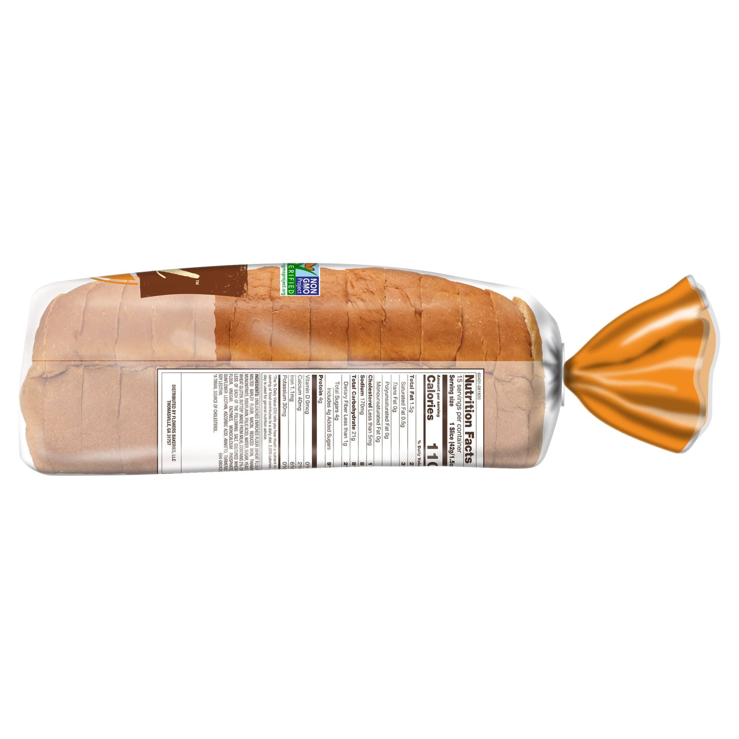 Nature's Own Perfectly Crafted Brioche Style Bread Loaf, 22 oz