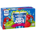 Capri Sun 100% Juice Berry Juice Box Pouches, 10 ct Box, 6 fl oz Pouches