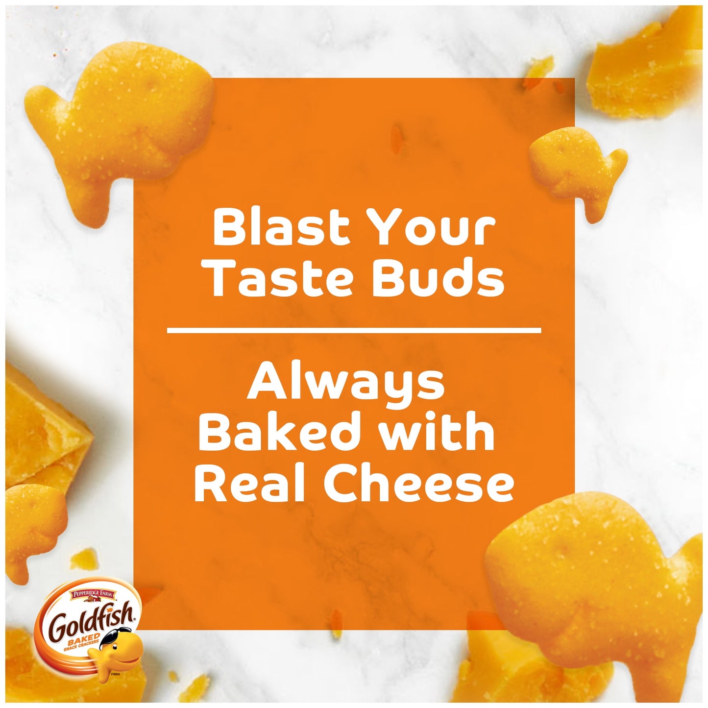 Goldfish Flavor Blasted Xtra Cheddar Cheese Crackers, Baked Snack Crackers, 6.6 oz Bag