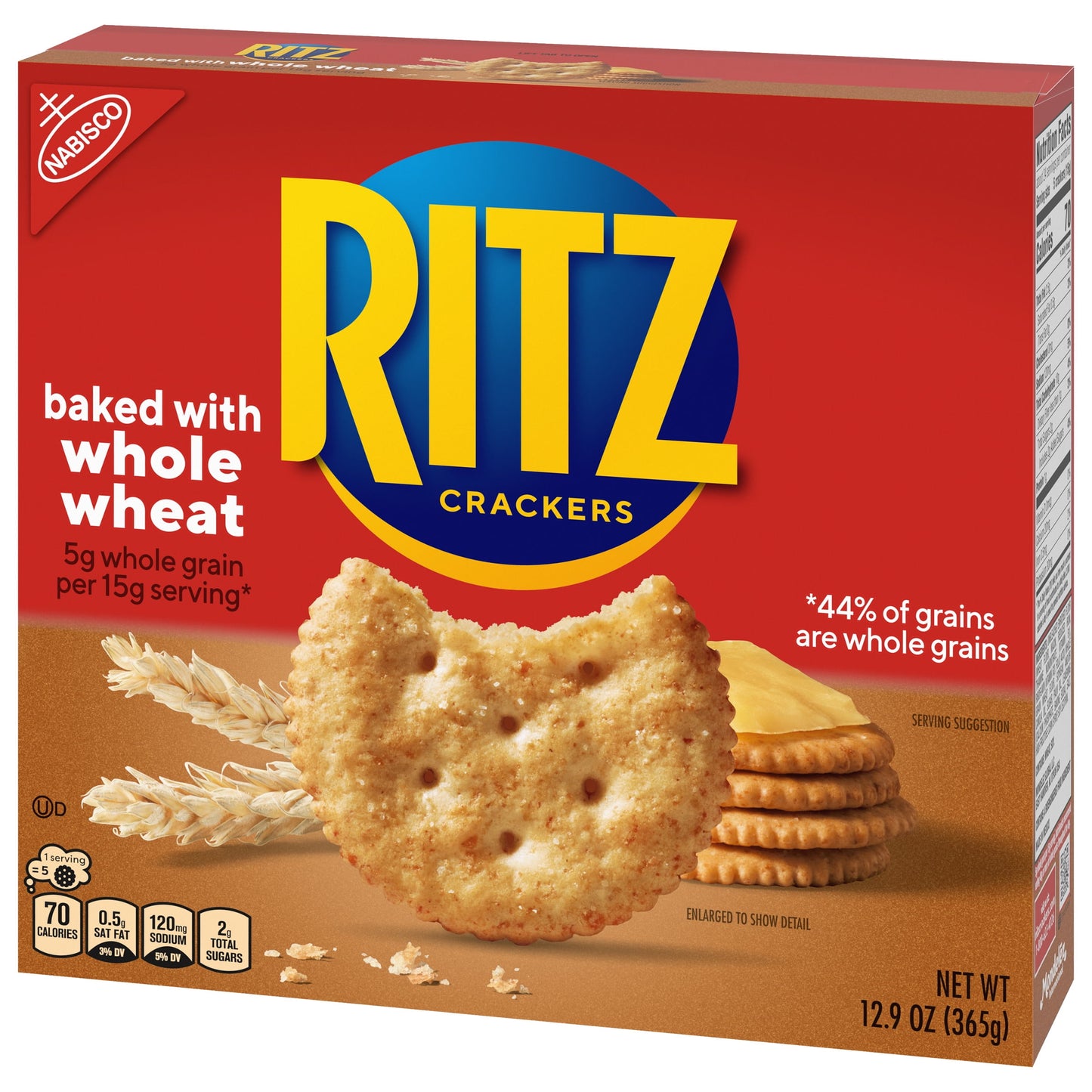 RITZ Whole Wheat Crackers, 12.9 oz