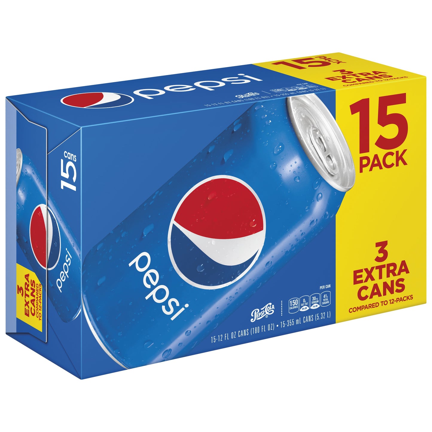 Pepsi Cola, 12Fl Oz, 15 Count Cans