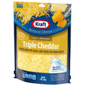 Kraft Triple Cheddar Finely Shredded Cheese, 8 oz Bag