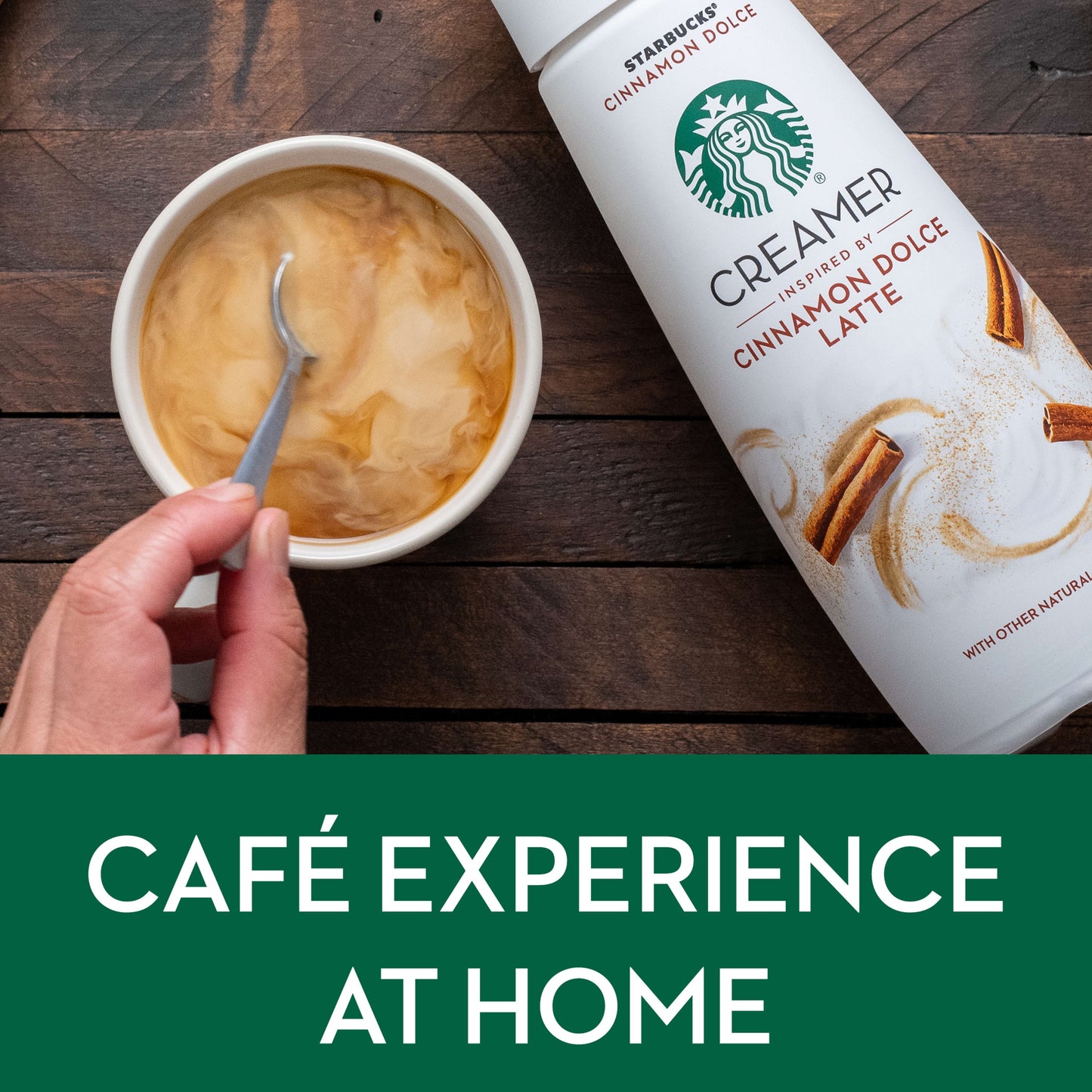 Starbucks Liquid Coffee Creamer Cinnamon Dolce Creamer Inspired by Cinnamon Dolce Latte, 28 fl oz