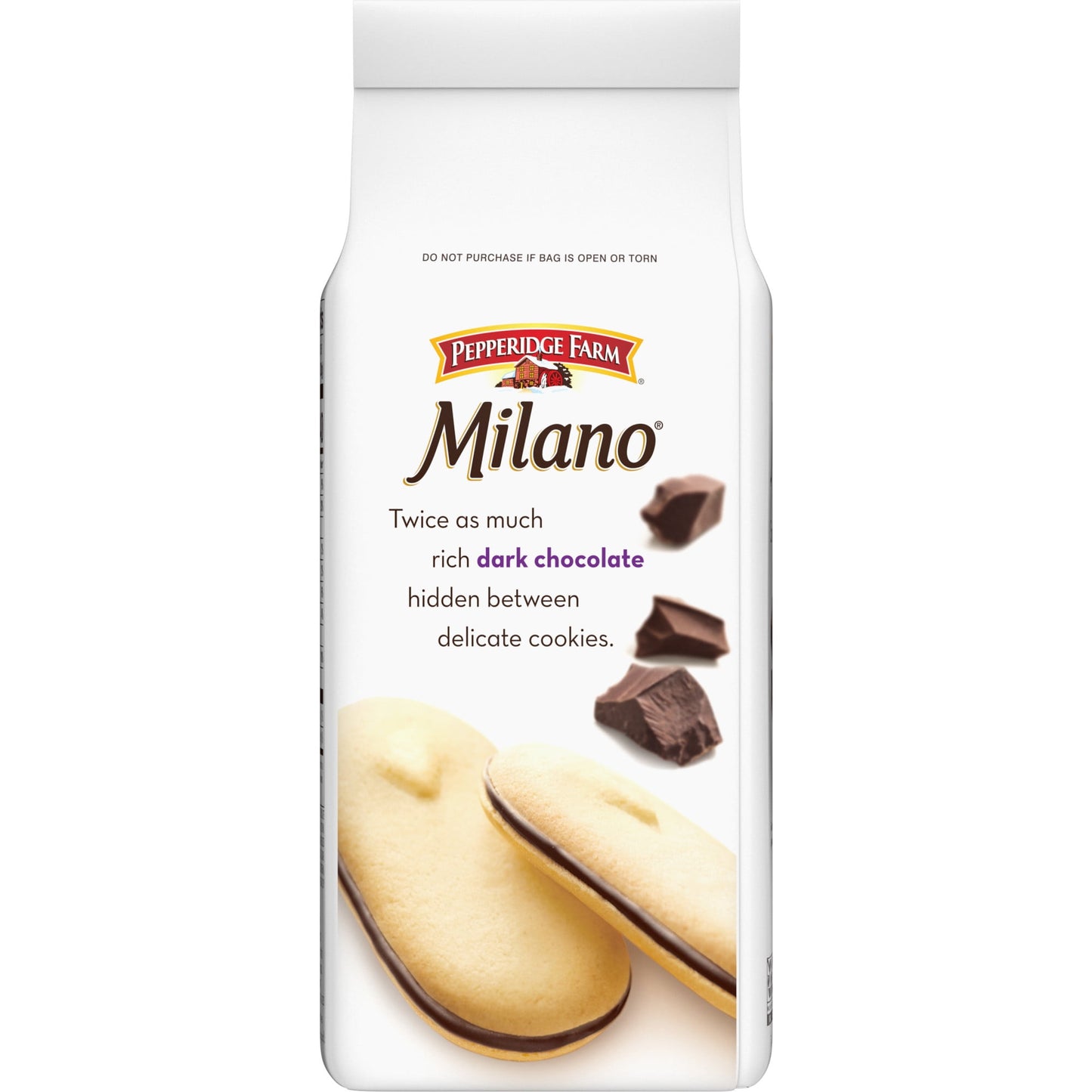 Pepperidge Farm Milano Double Dark Chocolate Cookies, 7.5 oz Bag (15 Cookies)