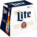 Miller Lite Lager Beer, 12 Pack, 12 fl oz Bottles, 4.2% ABV