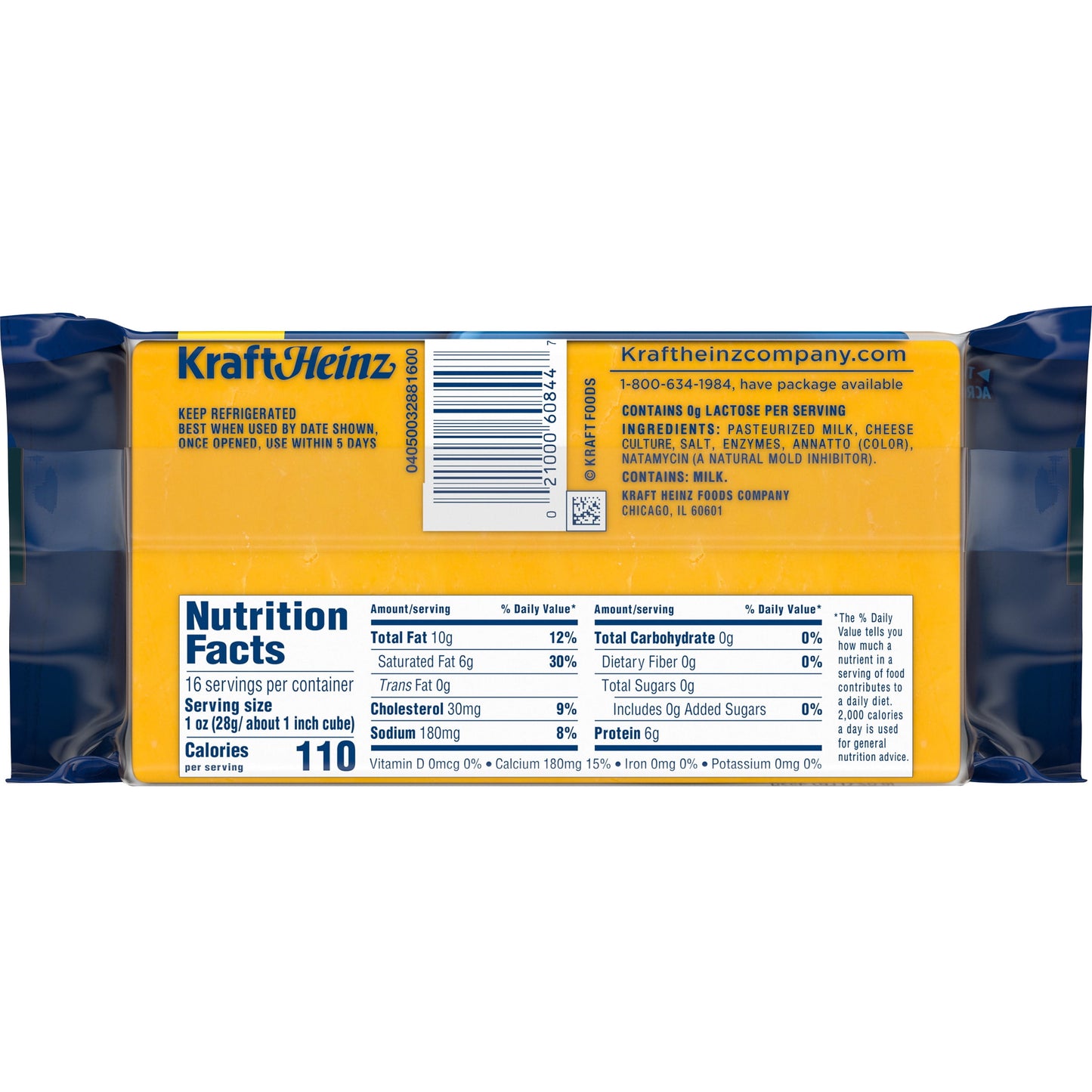 Kraft Medium Cheddar Cheese, 16 oz Block