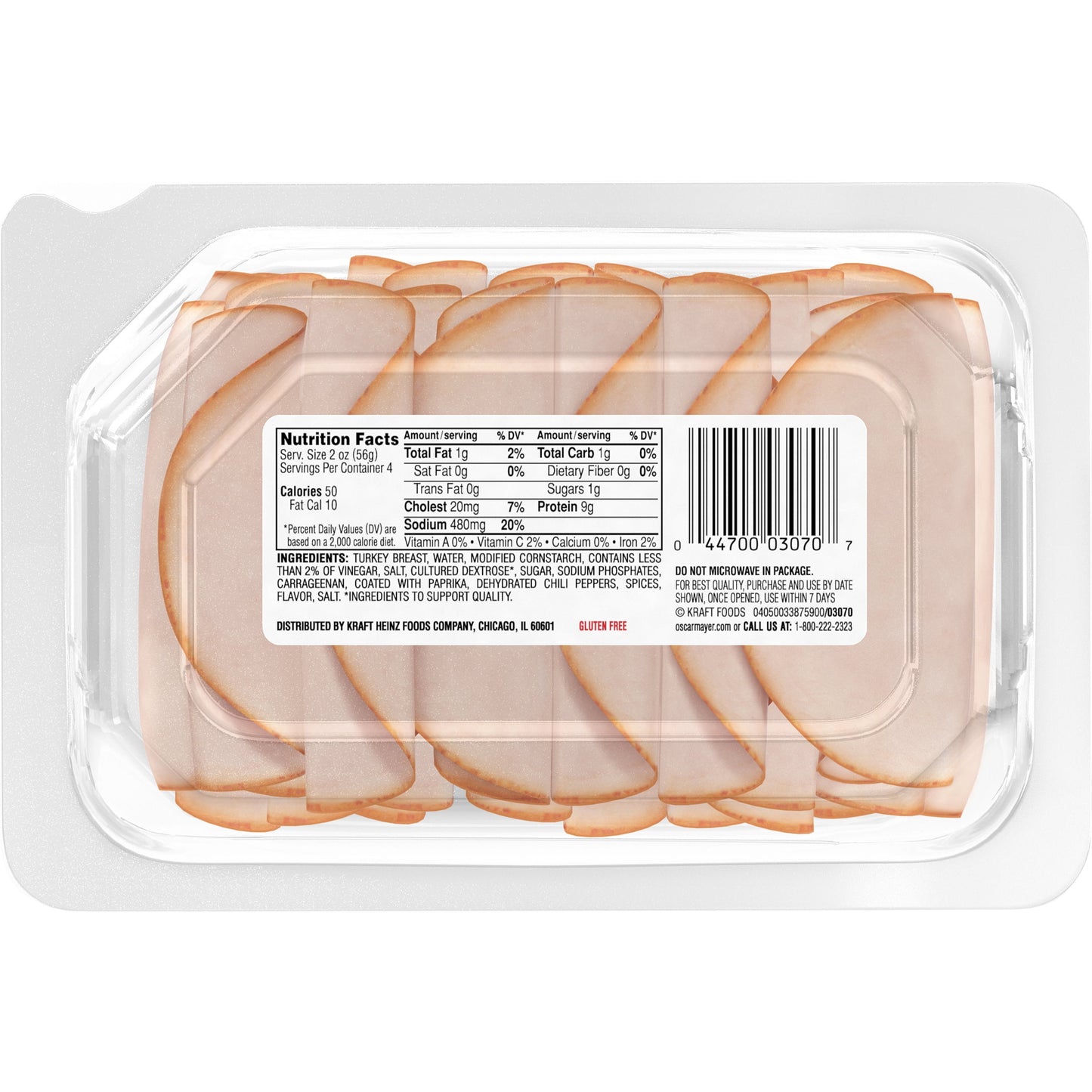 Oscar Mayer Deli Fresh Mesquite Smoked Sliced Turkey Breast Deli Lunch Meat, 8 oz Package