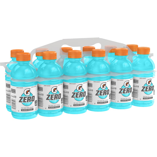 Gatorade G Zero Sugar Glacier Freeze Thirst Quencher Sports Drink, 12 oz, 12 Pack Bottles