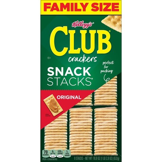 Club Snack Stacks Original Crackers, 18.8 oz, 9 Count