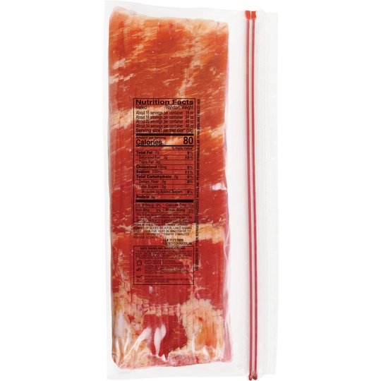 Wright Brand Thick Cut Applewood Real Wood Smoked Bacon, 1.5 lb