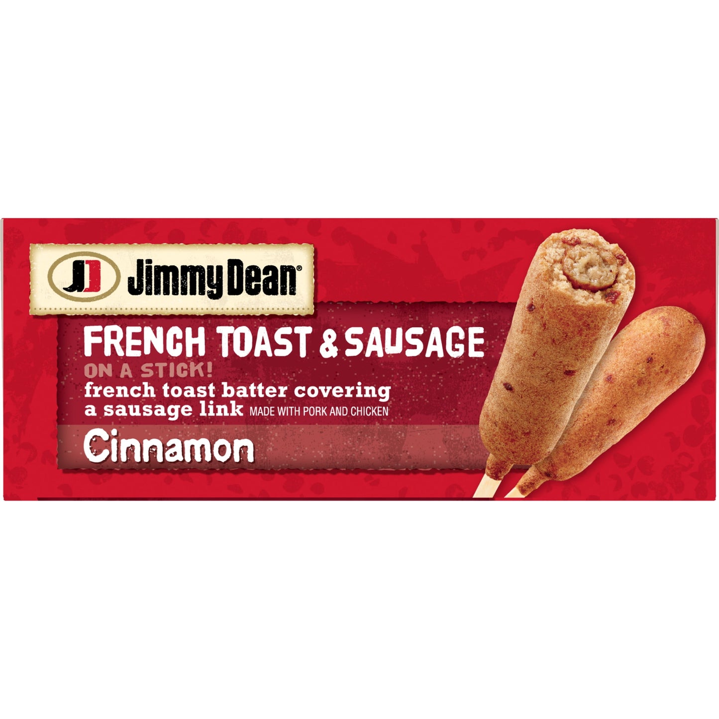 Jimmy Dean Cinnamon French Toast & Sausage on a Stick, 30 oz, 12 Ct (Frozen)