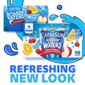 Capri Sun Roarin' Waters Fruit Punch Wave Flavored Water Kids Drink Pouches, 10 Ct Box, 6 fl oz Pouches