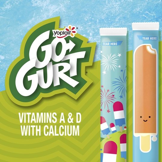 Go-GURT Kids Fat Free Yogurt Variety Pack, 16 Ct, 2 OZ Yogurt Tubes
