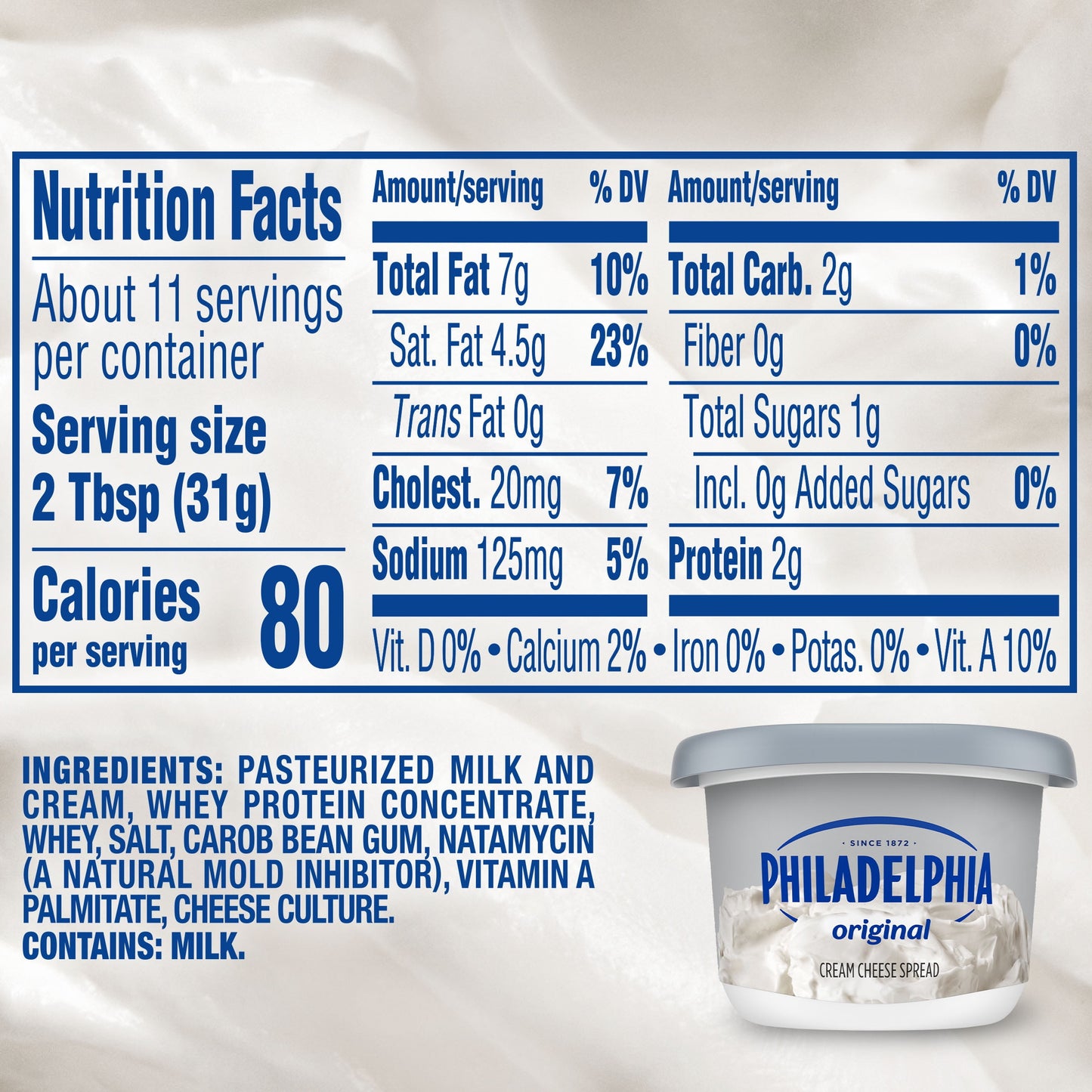 Philadelphia Original Cream Cheese Spread, 12 oz Tub